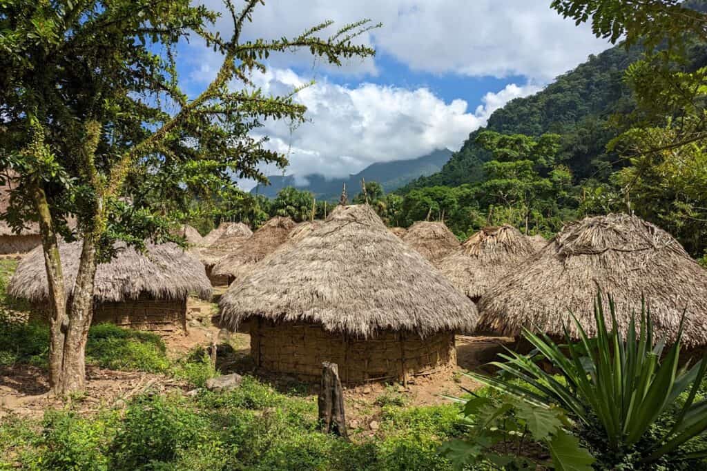 village Kogi en Colombie