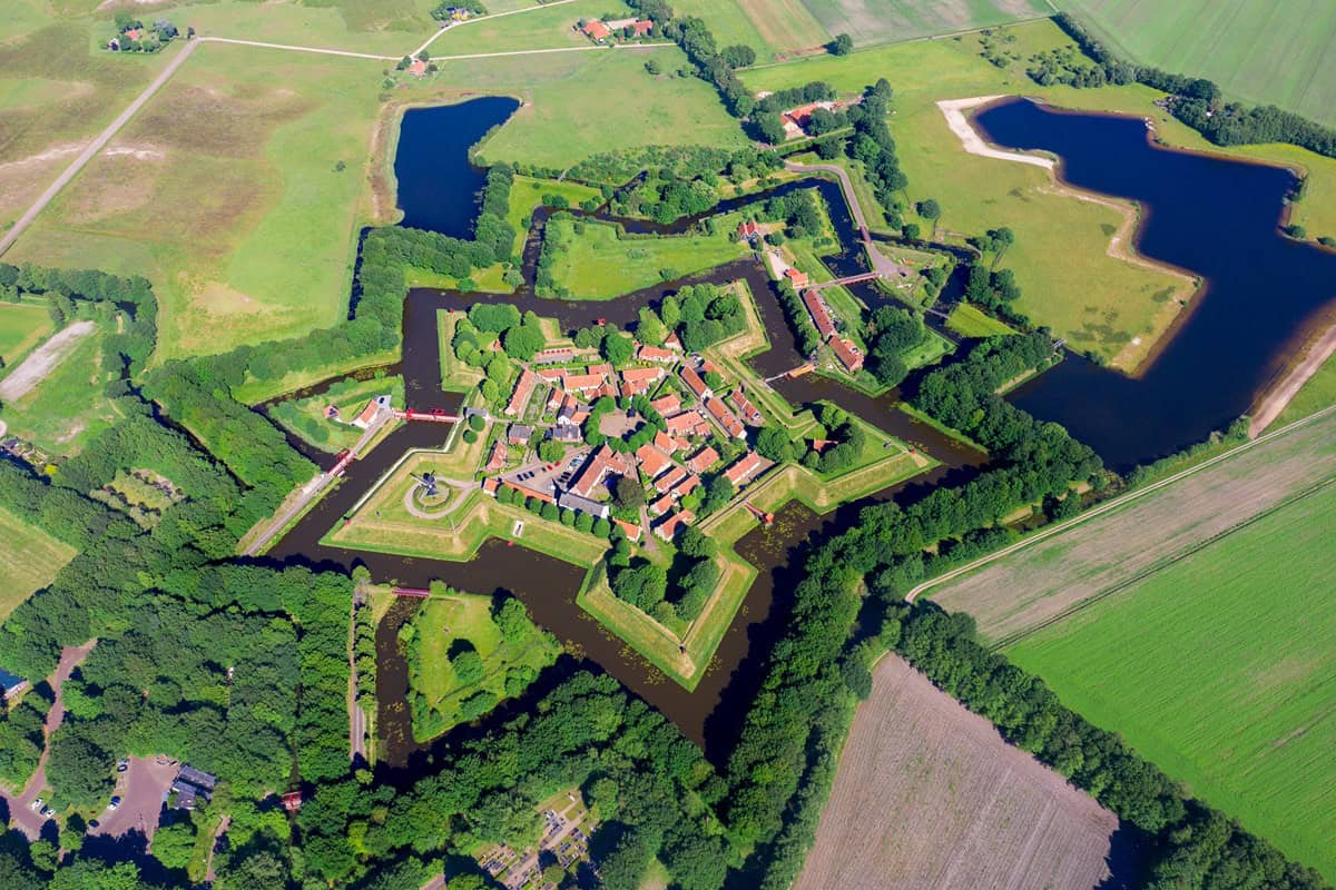 Bourtange vu du ciel