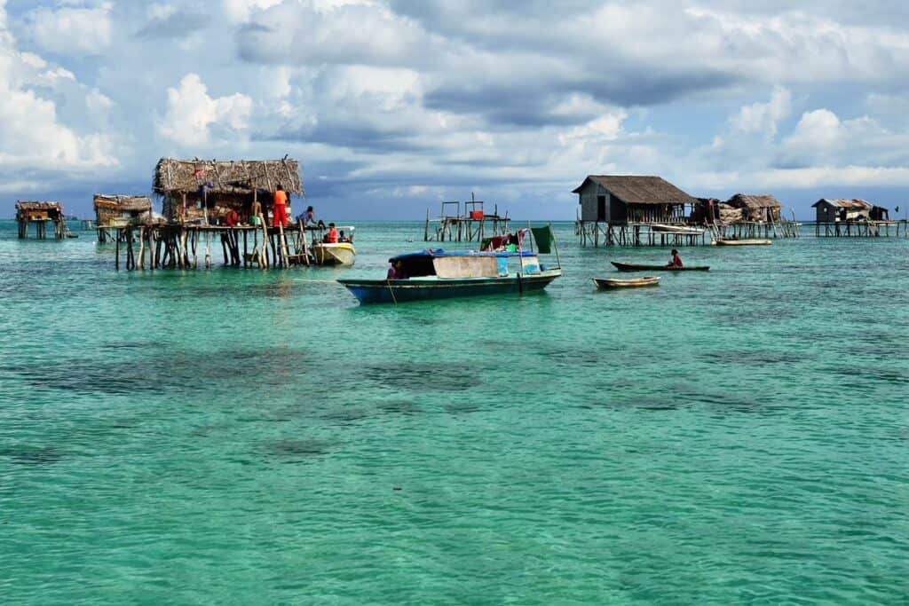 maisons sur pilotis Badjao