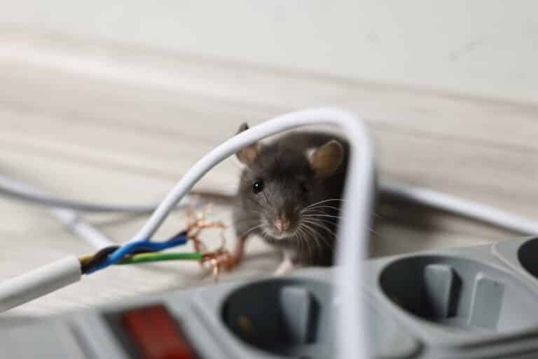 souris qui a mangé un cable électrique