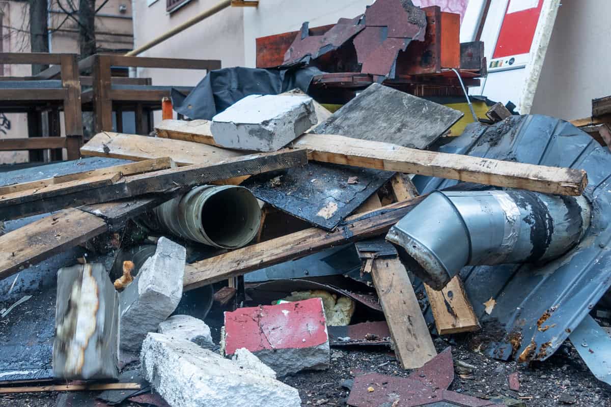 déchets et métaux suite à travaux de rénovation