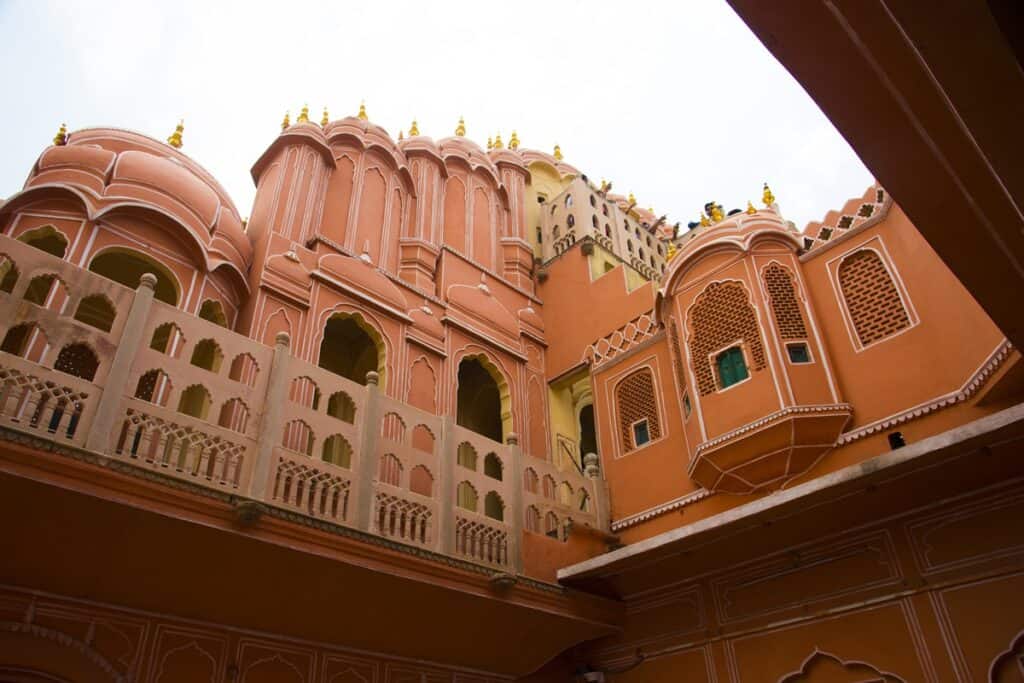 intérieur palais des vents à Jaipur