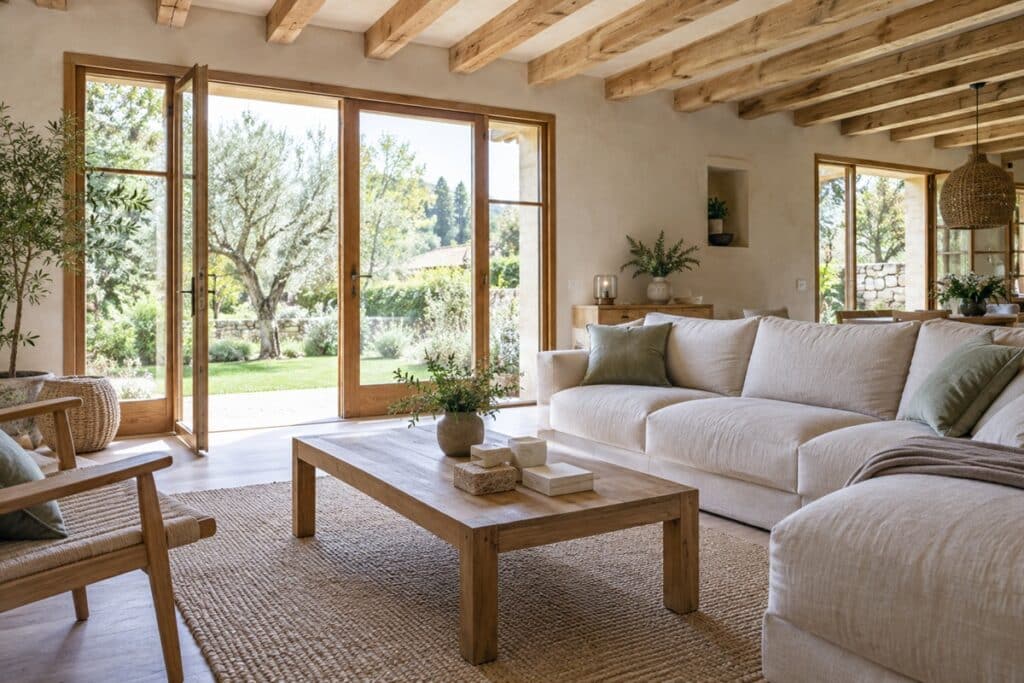 Maison française, confort et matériaux naturels