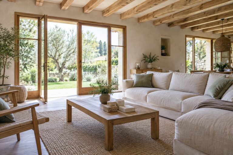Maison française, confort et matériaux naturels