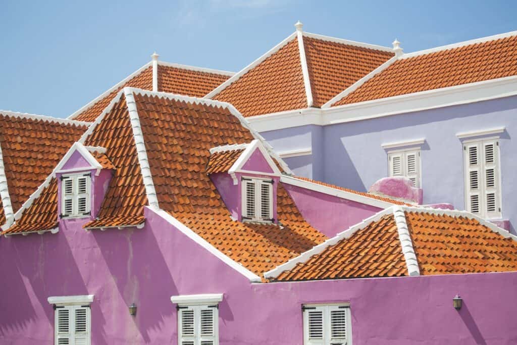 façades colorées à Willemstad