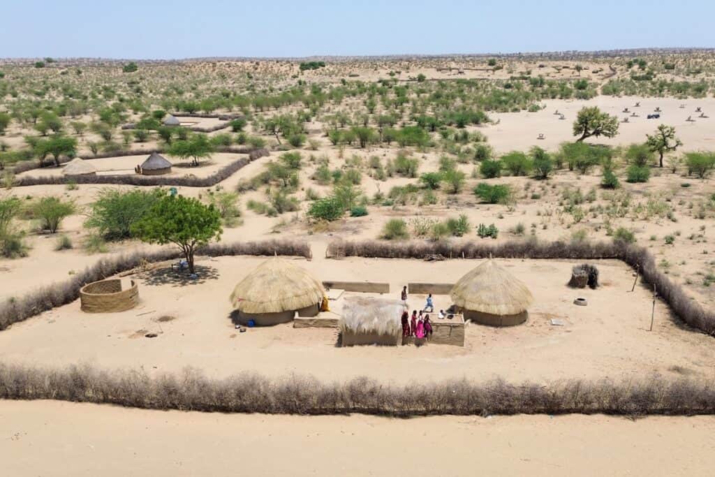 huttes chaunra au Pakistan