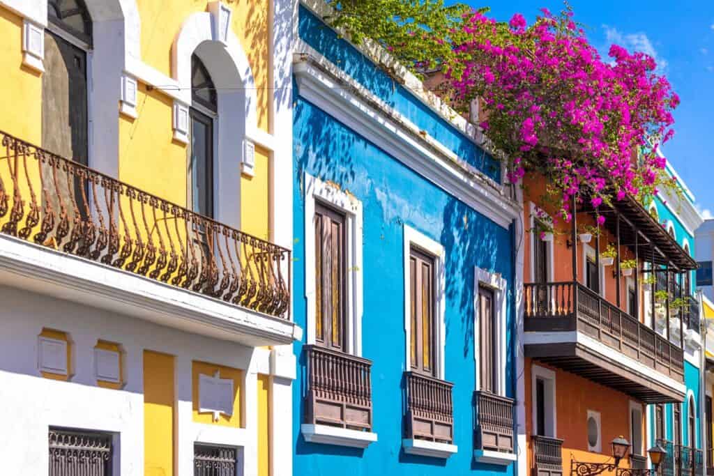 maisons colorées San Juan