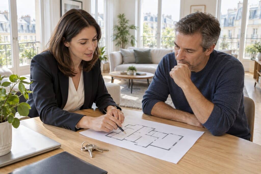 Évaluation locative autour d’un plan