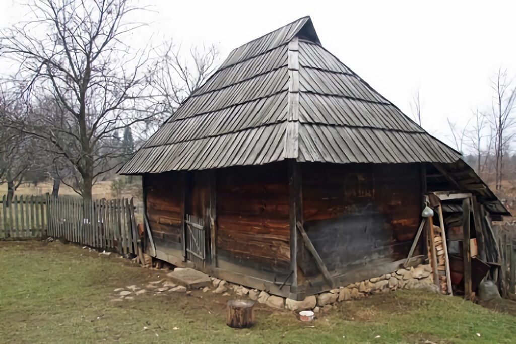 maison en bois serbe