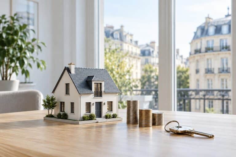 Maison miniature, pièces et clés