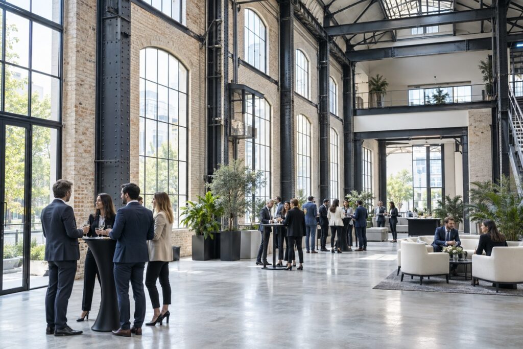 Halle industrielle parisienne pour événements professionnels