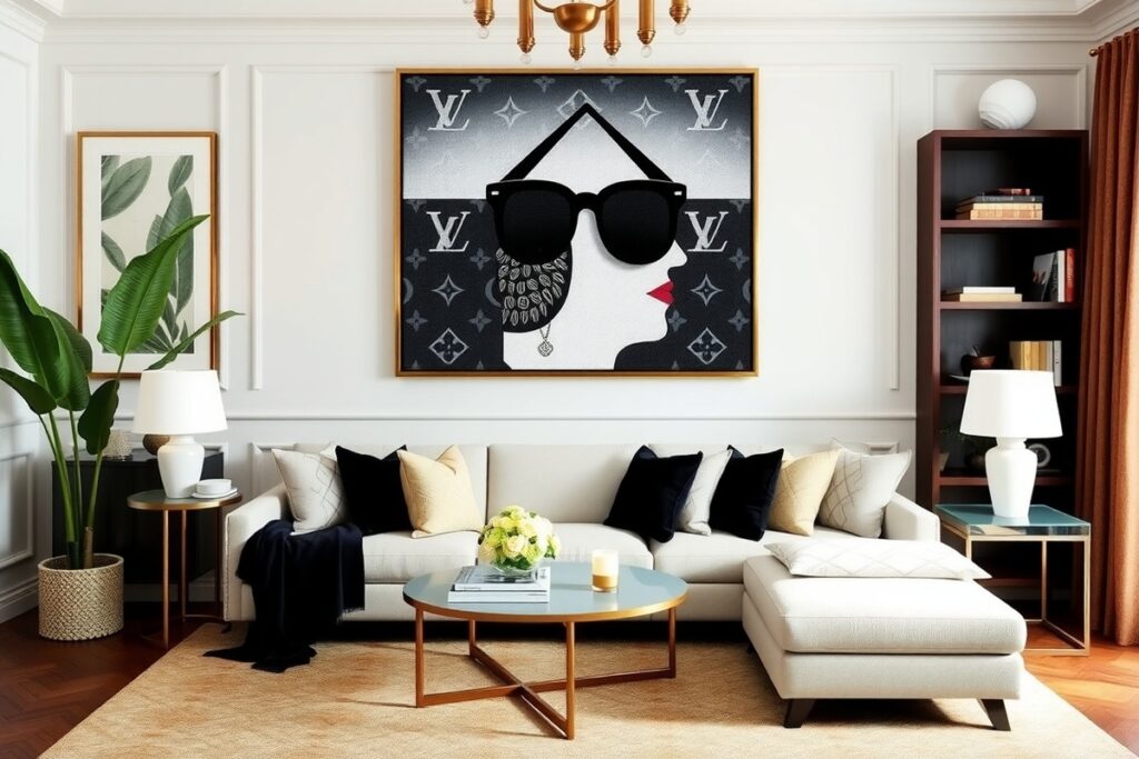 idées pour incorporer art dans maison