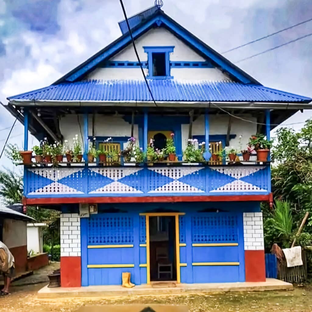 maison Limbu traditionnelle