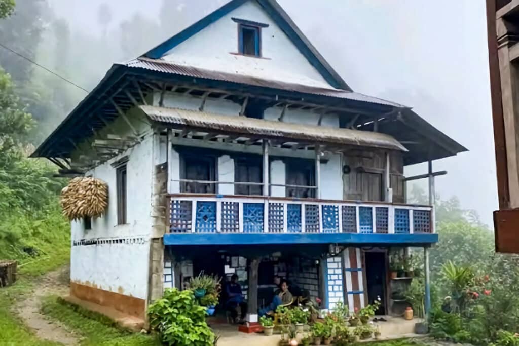 maison traditionnelle Limbu