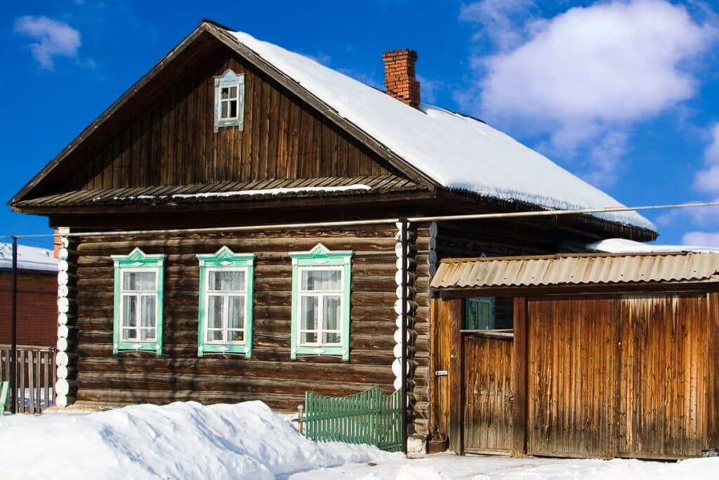 maison en bois russe