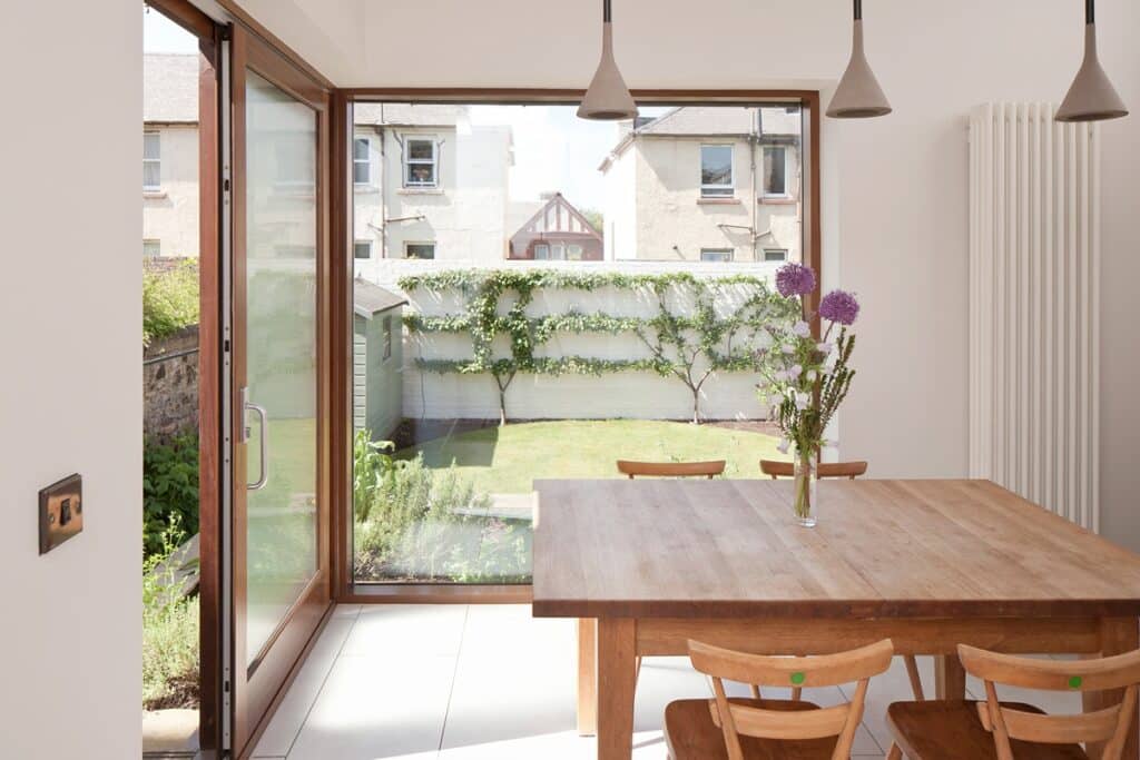 cuisine ouverte sur le jardin
