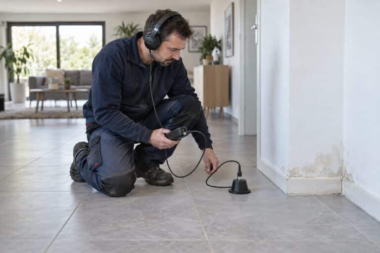 Détection d’une fuite sous le carrelage