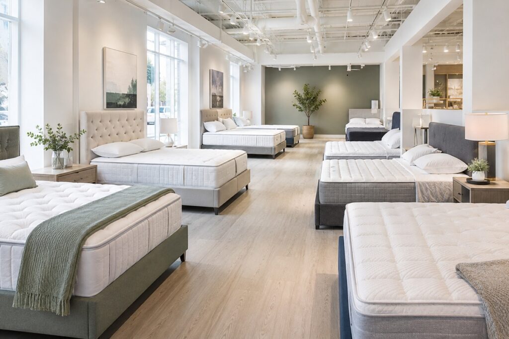 Showroom contemporain de matelas