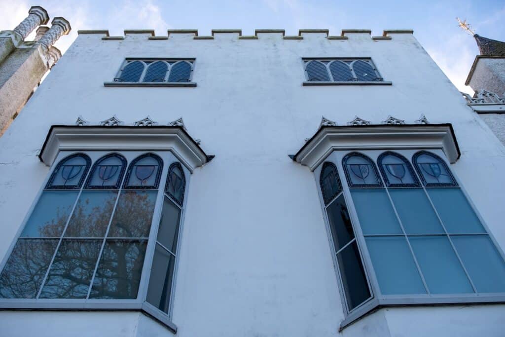 façade et fenêtre de Strawberry Hill House