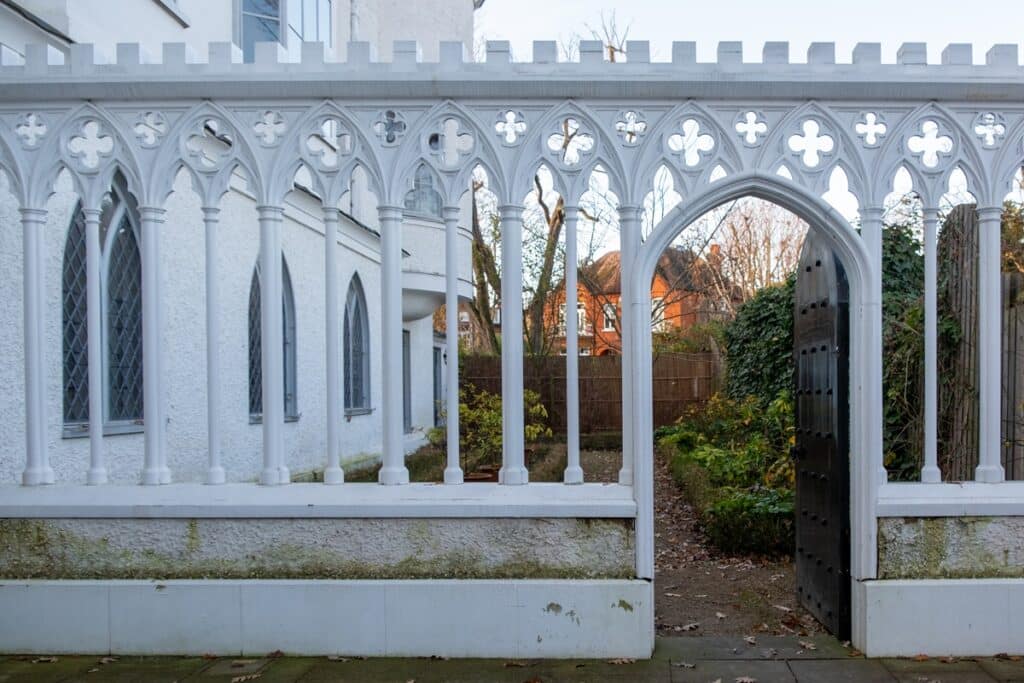 entrée jardin de la Strawberry Hill House