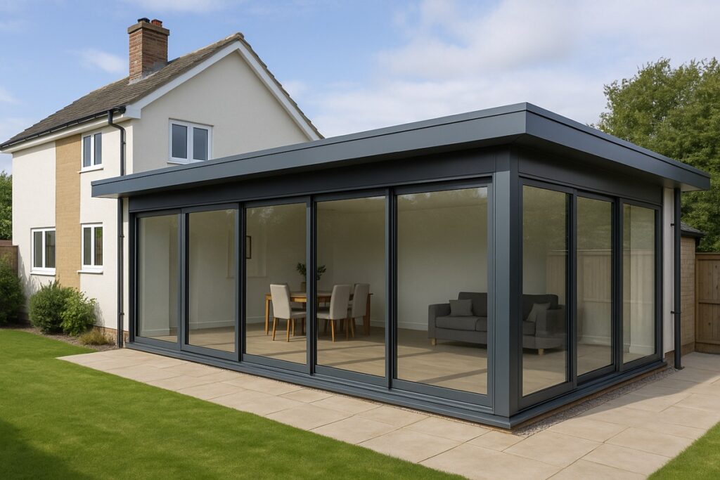 extension de maison en aluminium