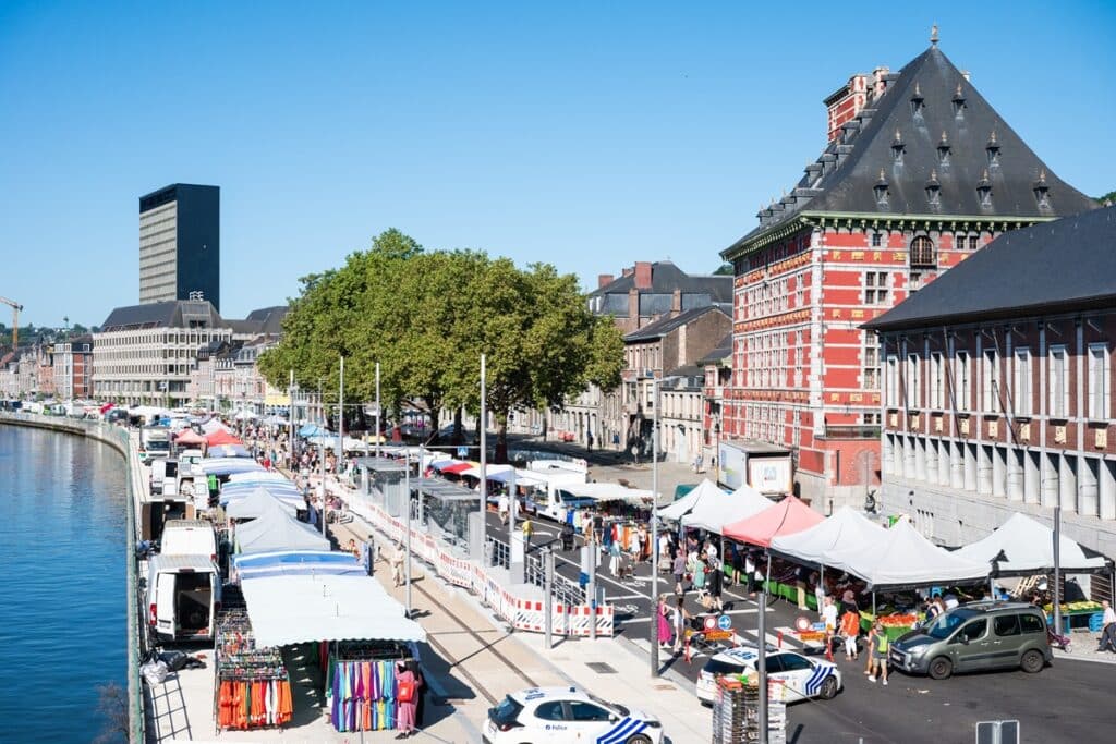 maisons au bord de l'eau à Liège