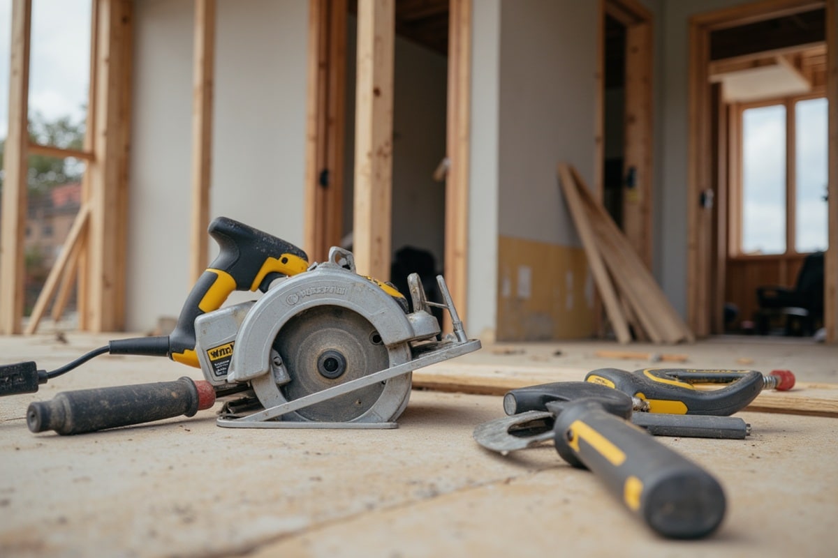 outils de chantier
