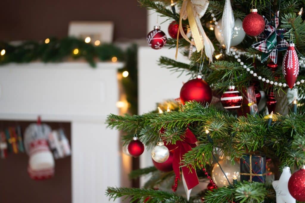 sapin Nordman décoré pour Noël