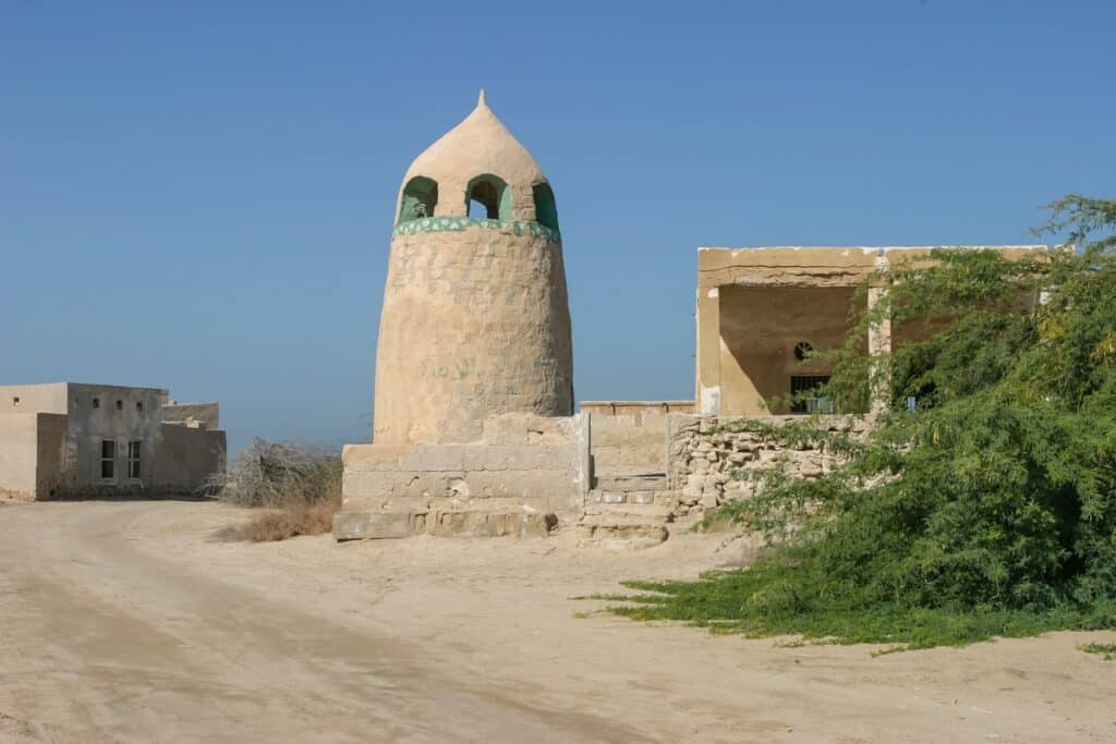 vieille mosquée à Jazirat Al Hamra