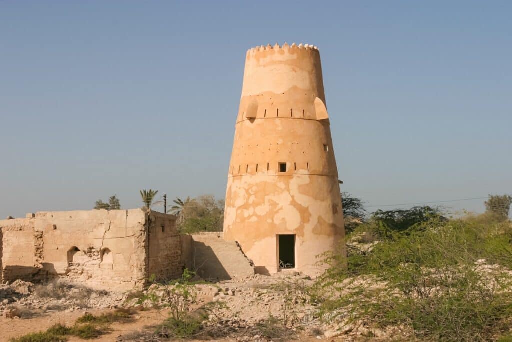 ancienne tour de guet à Al Jazirat Al Hamra