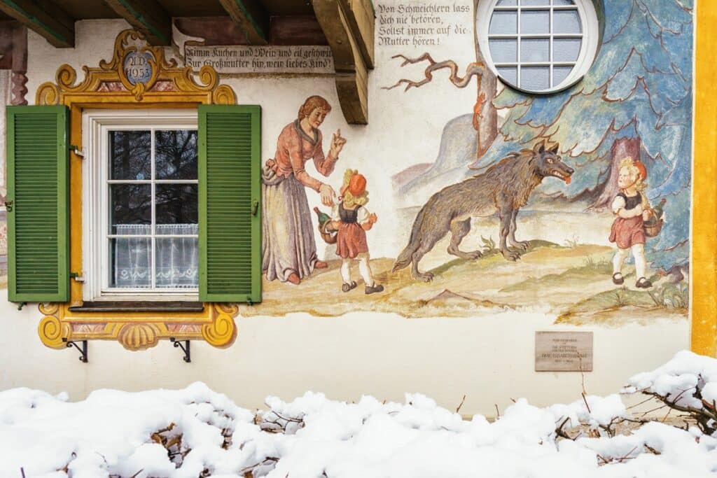 Oberammergau fresque murale