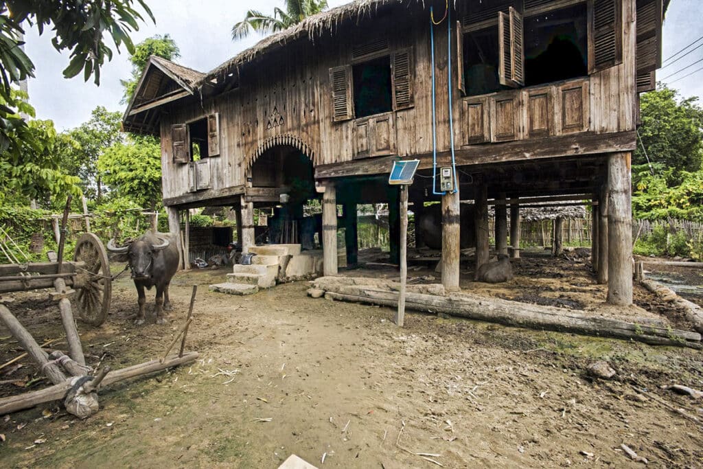 ferme birmane en teck