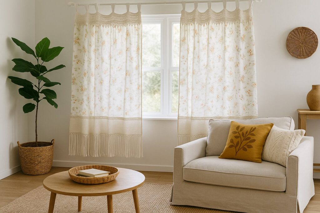 upcycling rideaux boheme