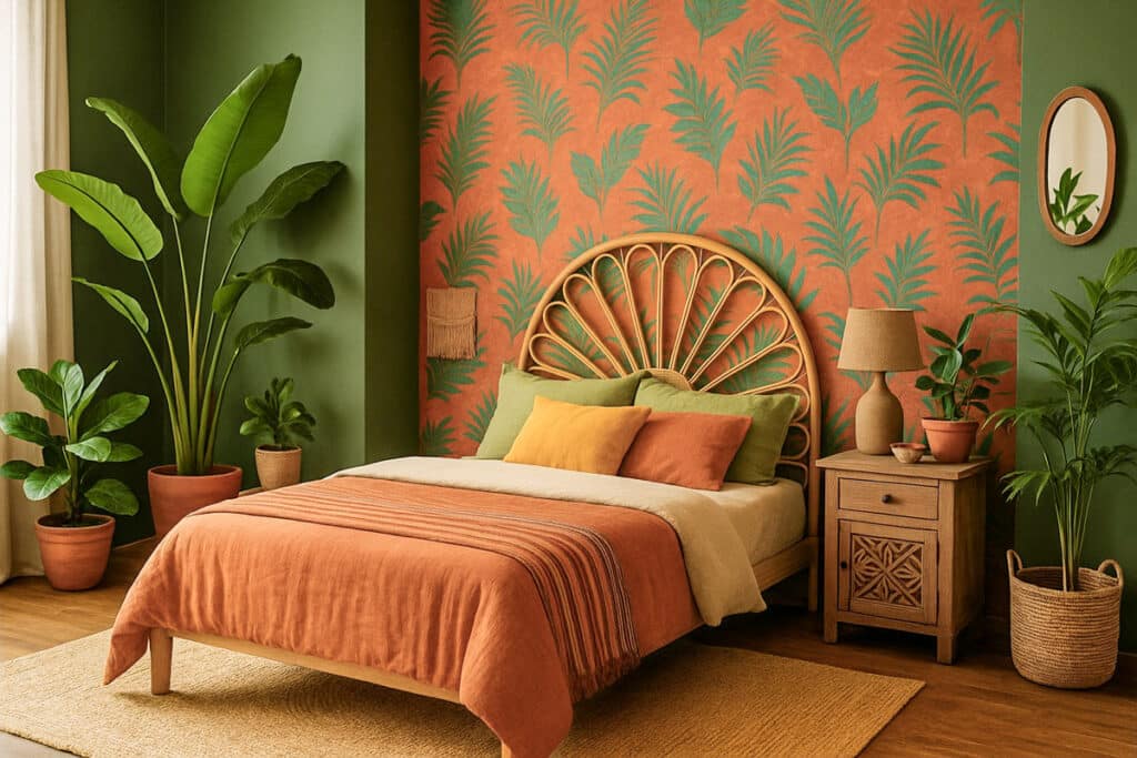 chambre de style jungalow