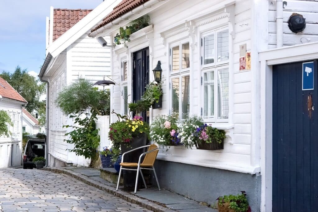Gamle Stavanger maison blanche
