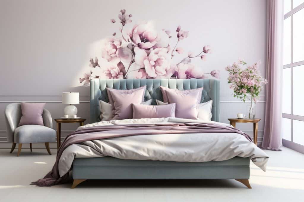 chambre personnalisée avec un sticker mural