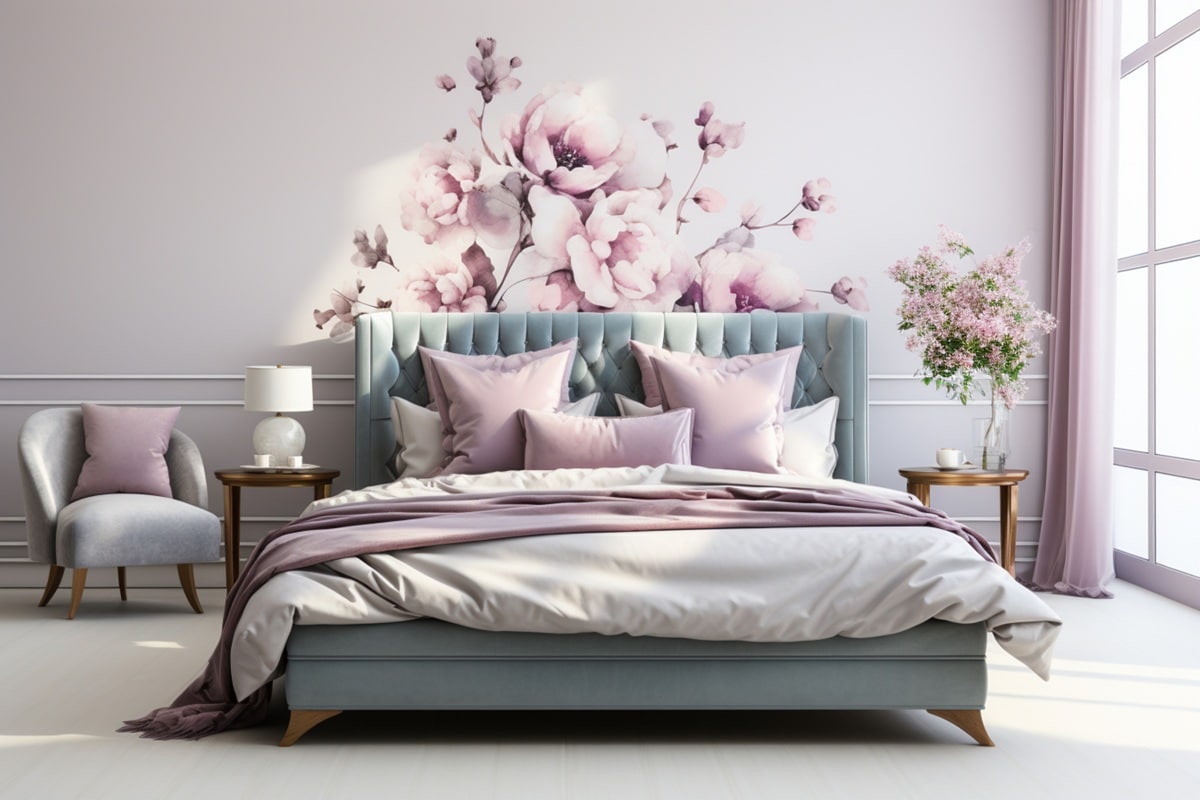 chambre personnalisée avec un sticker mural