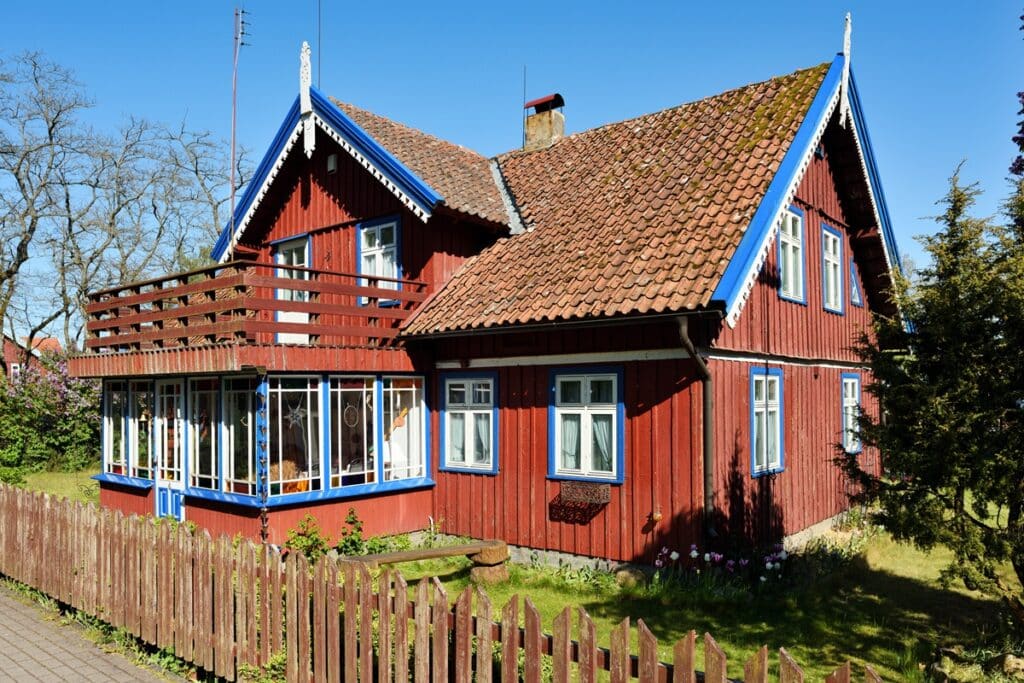 maison de pêcheur à Preila