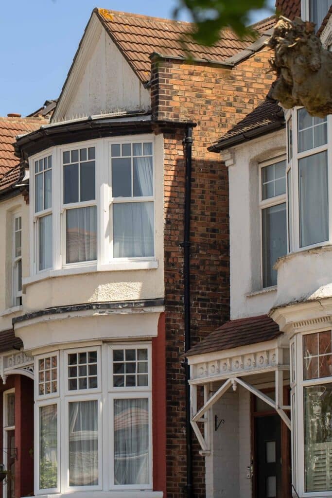 bow window sur une maison edouardienne