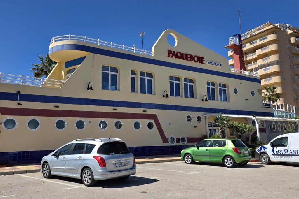 façade du restaurant Paquebote de La Manga
