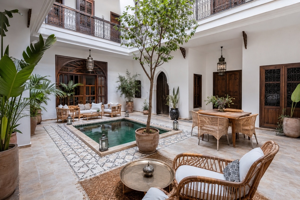 riad rénové à Marrakech