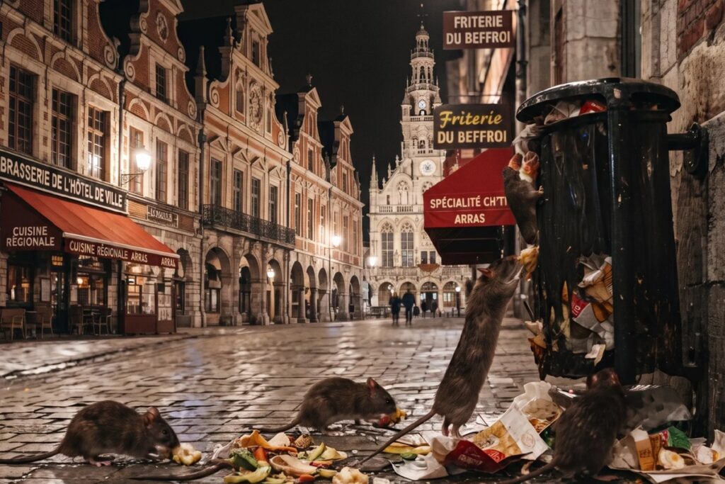 rats dans la ville de arras