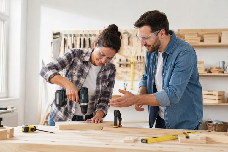 Premiers gestes de bricolage en atelier