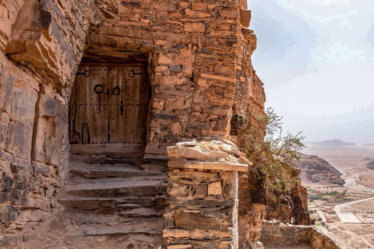 porte en bois à l'agadir Id Aïssa