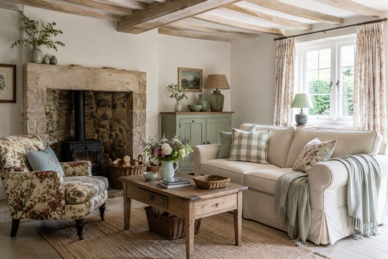 salon de style cottage
