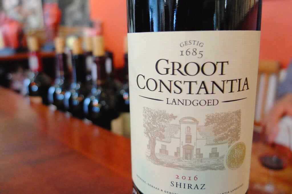 bouteille de vin Groot Constantia