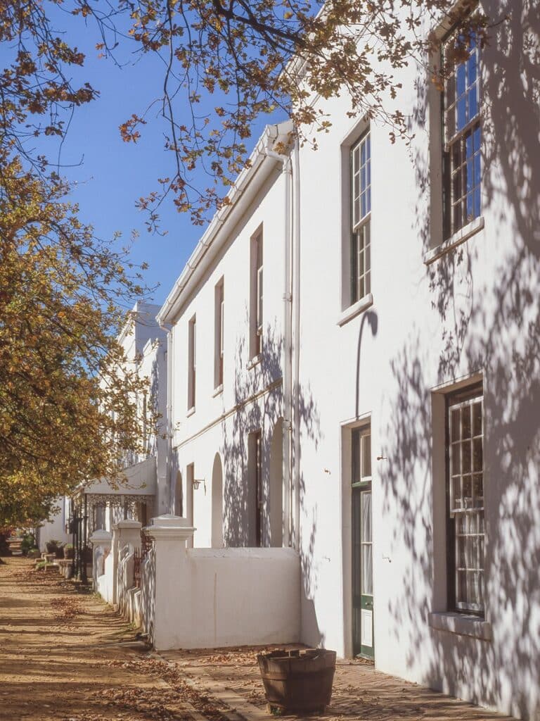 maisons sur Dorp Street à Stellenbosch
