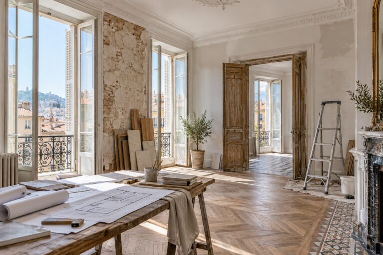 appartement ancien de Toulon en pleine rénovation