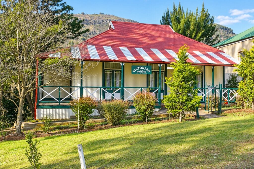 cottage victorien sud-africain en tôle ondulée