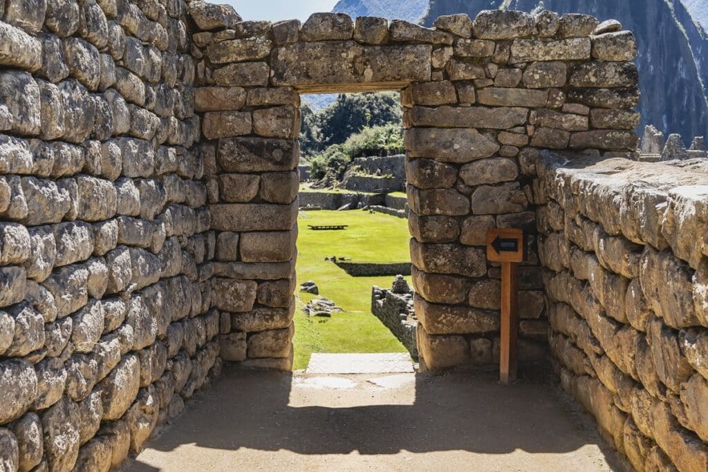porte trapézoïdale au Machu Picchu